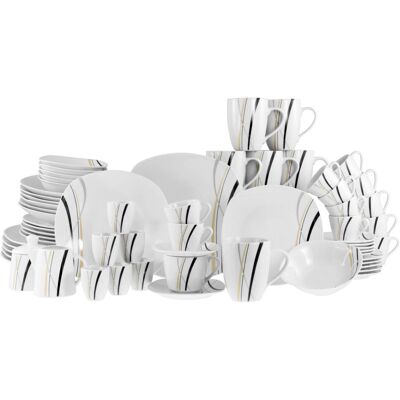 CreaTable Square City Line - Kombiservice 62-tlg; weiß CreaTable Square City Line - Kombiservice 62-tlg; weiß