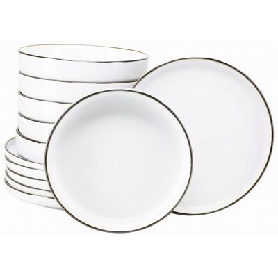 CreaTable Nordic Festive - Tafelservice 12-tlg; weiß CreaTable Nordic Festive - Tafelservice 12-tlg; weiß