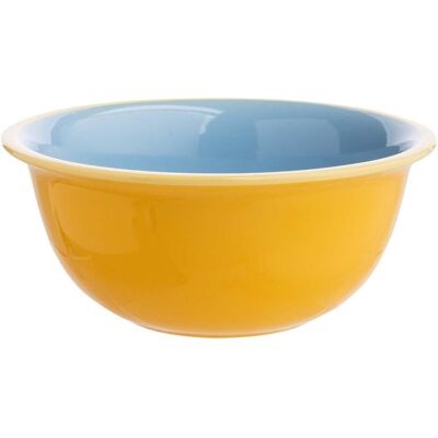 tranquillo Schüssel 'YELLOW CANDY' gelb/blau; 600 ml, 16.5x8 cm (BxH); blau/orange tranquillo Schüssel 'YELLOW CANDY' gelb/blau; 600 ml, 16.5x8 cm (BxH); blau/orange