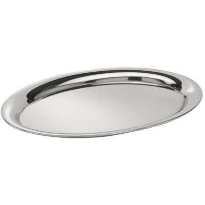 APS Serviertablett KAFFEEHAUS, Edelstahl, oval, hochglanz; 26.5x19.5x1.5 cm (LxBxH); silber; oval APS Serviertablett KAFFEEHAUS, Edelstahl, oval, hochglanz; 26.5x19.5x1.5 cm (LxBxH); silber; oval