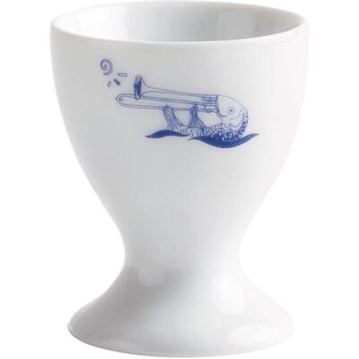 Kahla Eierbecher Ahoi Marie Tisch Trompete; 5.2x6.2 cm (ØxH); blau; 6 Stück / Pack Kahla Eierbecher Ahoi Marie Tisch Trompete; 5.2x6.2 cm (ØxH); blau; 6 Stück / Pack