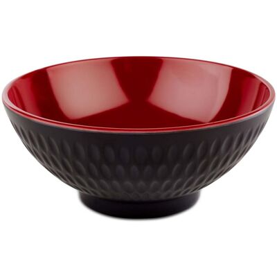 APS Schale ASIA PLUS, Melamin; 350 ml, 13x13x13x5.5 cm (LxBxØxH); schwarz/rot; rund APS Schale ASIA PLUS, Melamin; 350 ml, 13x13x13x5.5 cm (LxBxØxH); schwarz/rot; rund
