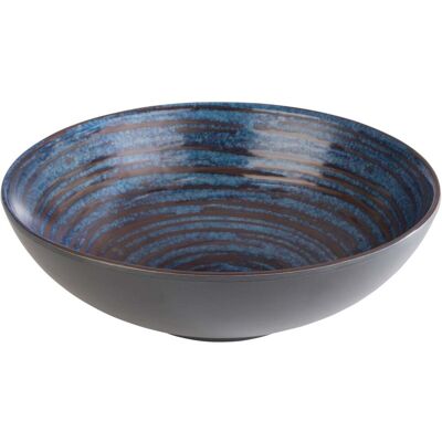 APS Schale LOOPS, Melamin; 800 ml, 20.5x20.5x20.5x6.5 cm (LxBxØxH); blau/grau; rund APS Schale LOOPS, Melamin; 800 ml, 20.5x20.5x20.5x6.5 cm (LxBxØxH); blau/grau; rund