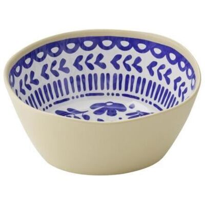 APS Schale -FLORYN-; 1300 ml, 20x20x9 cm (LxBxH); weiß/beige/blau APS Schale -FLORYN-; 1300 ml, 20x20x9 cm (LxBxH); weiß/beige/blau