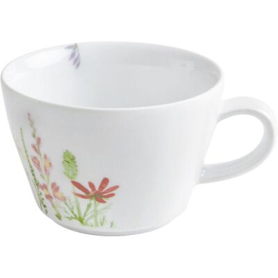 Kahla Cappuccino-Obertasse Wildblume; 270 ml, 9.9x6.7 cm (ØxH); weiß/rot/grün; rund; 6 Stück / Pack Kahla Cappuccino-Obertasse Wildblume; 270 ml, 9.9x6.7 cm (ØxH); weiß/rot/grün; rund; 6 Stück / Pack