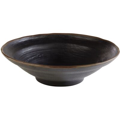 APS Schale MARONE, Melamin, rund; 2000 ml, 30.5x30.5x30.5x8.5 cm (LxBxØxH); schwarz; rund APS Schale MARONE, Melamin, rund; 2000 ml, 30.5x30.5x30.5x8.5 cm (LxBxØxH); schwarz; rund