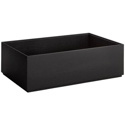 APS GN 1/1 Holzbox -VALO- 53 x 32,5 cm, H: 4,5 cm Eichenholz, schwarz (lackiert); GN 1/1, 53x32.5x16.5 cm (LxBxH); schwarz APS GN 1/1 Holzbox -VALO- 53 x 32,5 cm, H: 4,5 cm Eichenholz, schwarz (lackiert); GN 1/1, 53x32.5x16.5 cm (LxBxH); schwarz