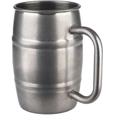 APS Fasskrug - Antikes Stahl Bierkrug - 500 ml APS Fasskrug - Antikes Stahl Bierkrug - 500 ml