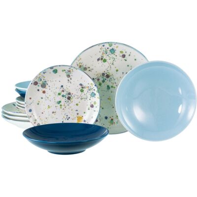 CreaTable Candy Drops Mix - Tellerset 12-tlg; mehrfarbig CreaTable Candy Drops Mix - Tellerset 12-tlg; mehrfarbig