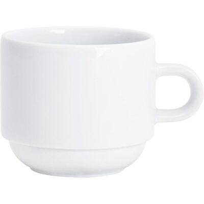 Kahla Kaffee-Obertasse System Plus stapelbar; 240 ml, 7.9x7 cm (ØxH); weiß; rund; 6 Stück / Pack Kahla Kaffee-Obertasse System Plus stapelbar; 240 ml, 7.9x7 cm (ØxH); weiß; rund; 6 Stück / Pack