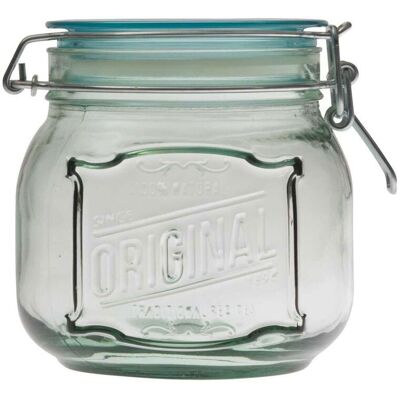 memo Vorratsglas 'Original' aus Recyclingglas, transparent, 0,8 l; 800 ml, 12.5 cm (H); transparent; rechteckig memo Vorratsglas 'Original' aus Recyclingglas, transparent, 0,8 l; 800 ml, 12.5 cm (H); transparent; rechteckig