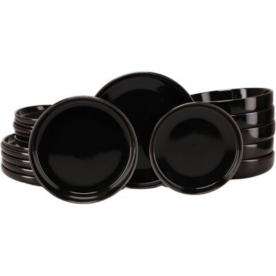 CreaTable Nordic Festive - Tellerset 18-tlg; schwarz CreaTable Nordic Festive - Tellerset 18-tlg; schwarz
