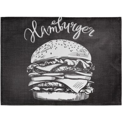ERWIN M. Tischset Tenoris Burger; 33x45 cm (BxL); schwarz; 4 Stück / Pack ERWIN M. Tischset Tenoris Burger; 33x45 cm (BxL); schwarz; 4 Stück / Pack