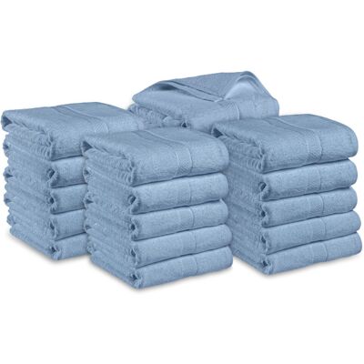 PULSIVA Vorteilspack Duschtuch Mars farbig; 70x140 cm (BxL); blau; 20 Stück / Pack PULSIVA Vorteilspack Duschtuch Mars farbig; 70x140 cm (BxL); blau; 20 Stück / Pack