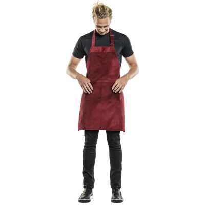 Chaud Devant Latzschürze Base Red Velvet W70–L85; 85x70 cm (LxB); rot Chaud Devant Latzschürze Base Red Velvet W70–L85; 85x70 cm (LxB); rot