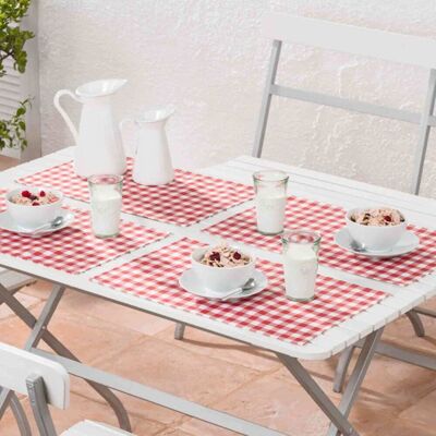 bertsch Hotelwäsche 5er Set Tischset Allgäu, rot-weiss kariert in 30/50 cm; 30x50 cm (BxL); rot/weiß/mehrfarbig; 5 Stück / Pack bertsch Hotelwäsche 5er Set Tischset Allgäu, rot-weiss kariert in 30/50 cm; 30x50 cm (BxL); rot/weiß/mehrfarbig; 5 Stück / Pack