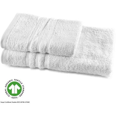 bertsch Hotelwäsche GOTS-Walkfrottier Duschtuch weiss 70x140 cm, 500 g/qm, 3-Streifenbördüre; 70x140 cm (BxL); weiß bertsch Hotelwäsche GOTS-Walkfrottier Duschtuch weiss 70x140 cm, 500 g/qm, 3-Streifenbördüre; 70x140 cm (BxL); weiß