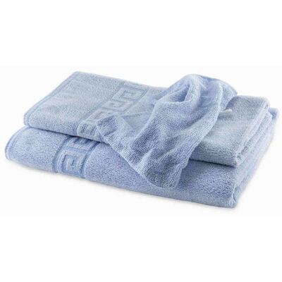 bertsch Hotelwäsche Frottiertuch aus Zwirnfrottee mit Griechenbordüre in 50/100cm, blau; 70x140 cm (BxL); blau bertsch Hotelwäsche Frottiertuch aus Zwirnfrottee mit Griechenbordüre in 50/100cm, blau; 70x140 cm (BxL); blau