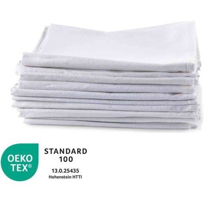 bertsch Hotelwäsche Geschirrtücher uni weiss 50/70 cm, aus Halbleinen, perfekt zum bedrucken; 50x70 cm (BxL); weiß; 10 Stück / Pack bertsch Hotelwäsche Geschirrtücher uni weiss 50/70 cm, aus Halbleinen, perfekt zum bedrucken; 50x70 cm (BxL); weiß; 10 Stück / Pack