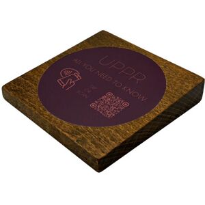 PRODUCTMATE Tischaufsteller liegend schräg mit QR-Code Aufkleber glänzend und NFC-Chip; 11x11 cm (BxH); buche/dunkelbraun; 25 Stück / Pack PRODUCTMATE Tischaufsteller liegend schräg mit QR-Code Aufkleber glänzend und NFC-Chip; 11x11 cm (BxH); buche/dunkelbraun; 25 Stück / Pack