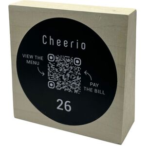 PRODUCTMATE Tischaufsteller stehend mit QR-Code Aufkleber matt; 11x11 cm (BxH); ahorn/weiß; 25 Stück / Pack PRODUCTMATE Tischaufsteller stehend mit QR-Code Aufkleber matt; 11x11 cm (BxH); ahorn/weiß; 25 Stück / Pack