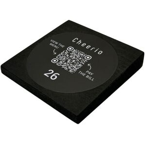 PRODUCTMATE Tischaufsteller liegend schräg mit QR-Code Aufkleber matt; 11x11 cm (BxH); buche/schwarz; 25 Stück / Pack PRODUCTMATE Tischaufsteller liegend schräg mit QR-Code Aufkleber matt; 11x11 cm (BxH); buche/schwarz; 25 Stück / Pack