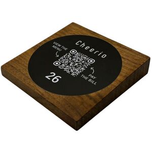 PRODUCTMATE Tischaufsteller liegend schräg mit QR-Code Aufkleber matt; 11x11 cm (BxH); nussbaum; 25 Stück / Pack PRODUCTMATE Tischaufsteller liegend schräg mit QR-Code Aufkleber matt; 11x11 cm (BxH); nussbaum; 25 Stück / Pack