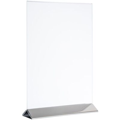 APS Kartenhalter, passend für DIN A4; 10.5x7x17 cm (LxBxH); transparent/silber APS Kartenhalter, passend für DIN A4; 10.5x7x17 cm (LxBxH); transparent/silber