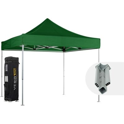 VeroTENT VeroTENT Faltpavillon 3x3m Classic mit Dach ; 300x300x330 cm (LxBxH); grün VeroTENT VeroTENT Faltpavillon 3x3m Classic mit Dach ; 300x300x330 cm (LxBxH); grün