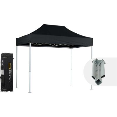 VeroTENT VeroTENT Faltpavillon 2x3m Classic mit Dach ; 200x300x296 cm (LxBxH); schwarz VeroTENT VeroTENT Faltpavillon 2x3m Classic mit Dach ; 200x300x296 cm (LxBxH); schwarz