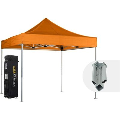 VeroTENT VeroTENT Faltpavillon 3x3m Classic mit Dach ; 300x300x330 cm (LxBxH); orange VeroTENT VeroTENT Faltpavillon 3x3m Classic mit Dach ; 300x300x330 cm (LxBxH); orange