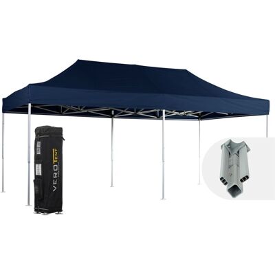 VeroTENT VeroTENT Faltpavillon 4x8m Classic mit Dach ; 400x800x400 cm (LxBxH); navy VeroTENT VeroTENT Faltpavillon 4x8m Classic mit Dach ; 400x800x400 cm (LxBxH); navy