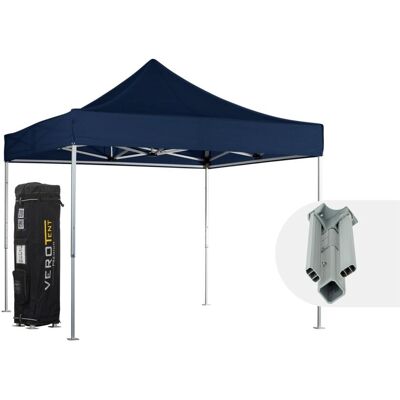 VeroTENT VeroTENT Faltpavillon 3x3m Classic mit Dach ; 300x300x330 cm (LxBxH); navy VeroTENT VeroTENT Faltpavillon 3x3m Classic mit Dach ; 300x300x330 cm (LxBxH); navy