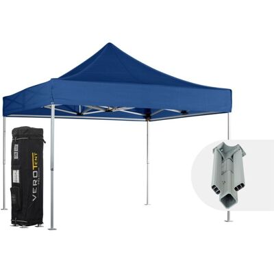 VeroTENT VeroTENT Faltpavillon 4x4m Classic mit Dach ; 400x400x400 cm (LxBxH); blau VeroTENT VeroTENT Faltpavillon 4x4m Classic mit Dach ; 400x400x400 cm (LxBxH); blau