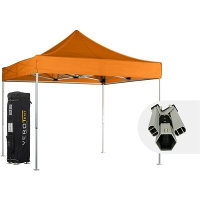 VeroTENT VeroTENT Faltpavillon 3x3m Luxea mit Dach ; 300x300x330 cm (LxBxH); orange VeroTENT VeroTENT Faltpavillon 3x3m Luxea mit Dach ; 300x300x330 cm (LxBxH); orange