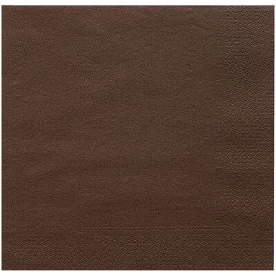 GARCIA DE POU Papierserviette 2-lagig; 39x39 cm (BxL); braun; 100 Stück / Pack GARCIA DE POU Papierserviette 2-lagig; 39x39 cm (BxL); braun; 100 Stück / Pack