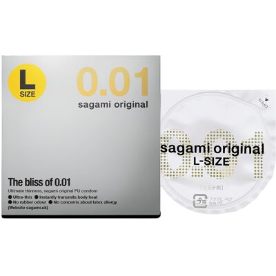 Sagami Original 0,01 L - Kondom - 58mm (1 Stück) Sagami Original 0,01 L - Kondom - 58mm (1 Stück)