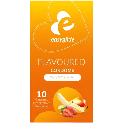 EasyGlide - Geschmacksvolle Kondome - 10 Stück - Kondom EasyGlide - Geschmacksvolle Kondome - 10 Stück - Kondom