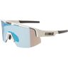 Bliz Matrix Small Brille matt white-smoke with blue multi Einheitsgröße