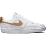 Nike Court Vision Next Nature Sneaker Damen white-metallic gold-white 38