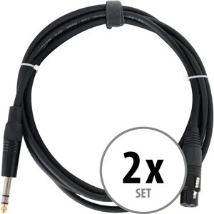 Pronomic Stage JSXF-2.5 XLR/Stereoklinke-Kabel 2,5m 2x Set