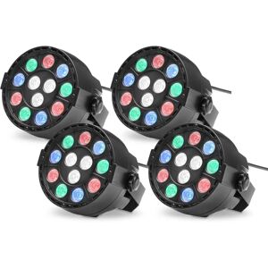 Showlite SPS-121 LED Smart Party Spot 12x 1W RGBW 4er Set