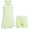 Mädchen Kleid Adidas Tennis Pro Kids - semi green spark 164