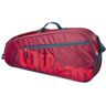 Tennistasche Wilson Junior 3 PK Racket Bag - red/infrared