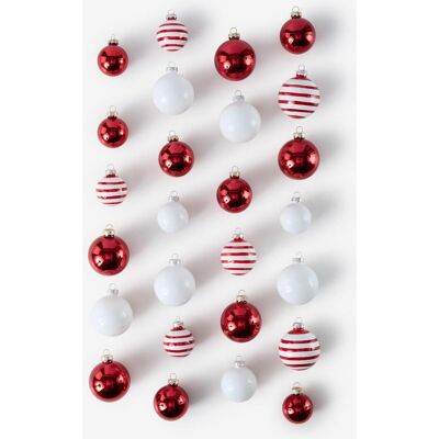 bonprix Weihnachtskugeln (26-tlg. Set) rot bonprix Weihnachtskugeln (26-tlg. Set) rot