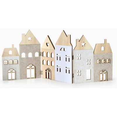 bonprix Deko-Objekt Weihnachtliches Dorf beige bonprix Deko-Objekt Weihnachtliches Dorf beige