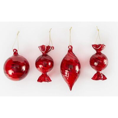 bonprix Weihnachtskugeln (8-tlg. Set) rot bonprix Weihnachtskugeln (8-tlg. Set) rot