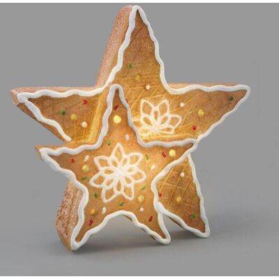 bonprix LED-Deko-Objekte Sterne in Lebkuchen Design braun bonprix LED-Deko-Objekte Sterne in Lebkuchen Design braun