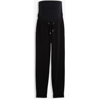 bonprix Umstands-Schlupfhose mit elastischem Bund aus Punto di Roma schwarz 40 bonprix Umstands-Schlupfhose mit elastischem Bund aus Punto di Roma schwarz 40