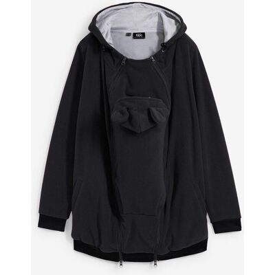 bonprix 2-in-1 Umstands- und Tragejacke aus Fleece schwarz 44 bonprix 2-in-1 Umstands- und Tragejacke aus Fleece schwarz 44